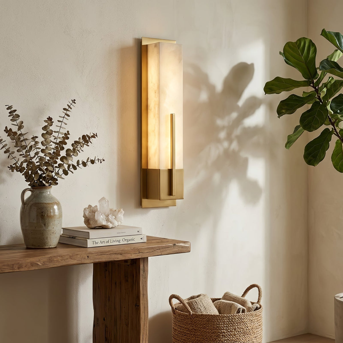 Possini Midtown Alabaster Wall Sconce