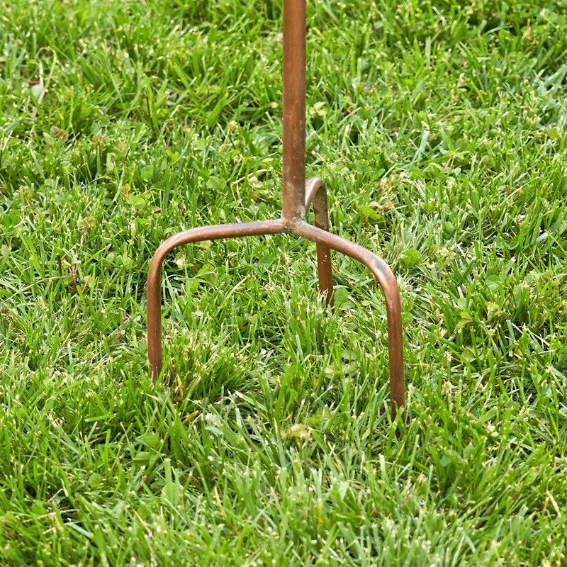 Acorn Garden Iron Birdhouse Stake – Antique Copper Finish