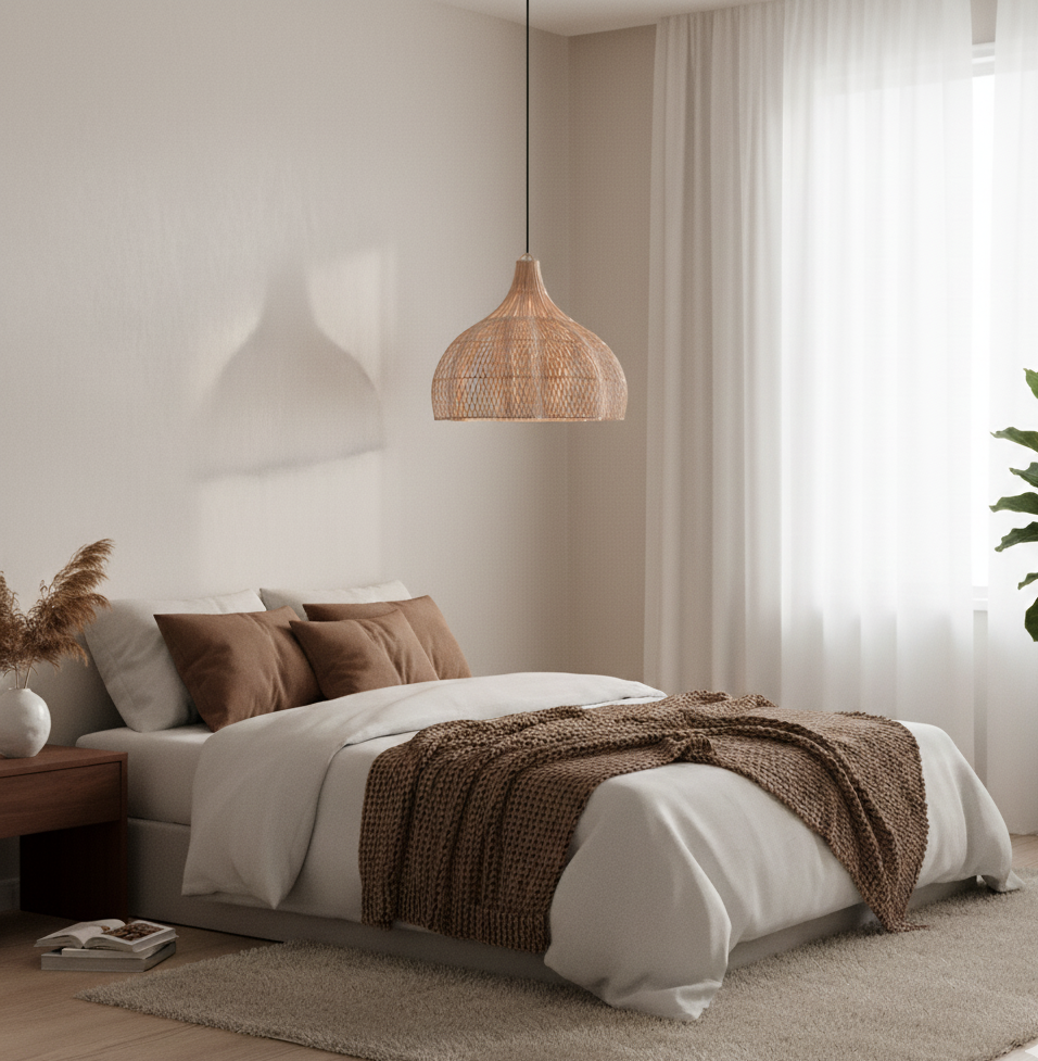 The Nana Pendant Lamp: A Tropical Statement in Natural Rattan