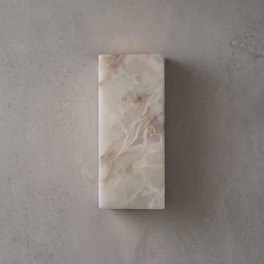 Rectangular Alabaster Wall Light