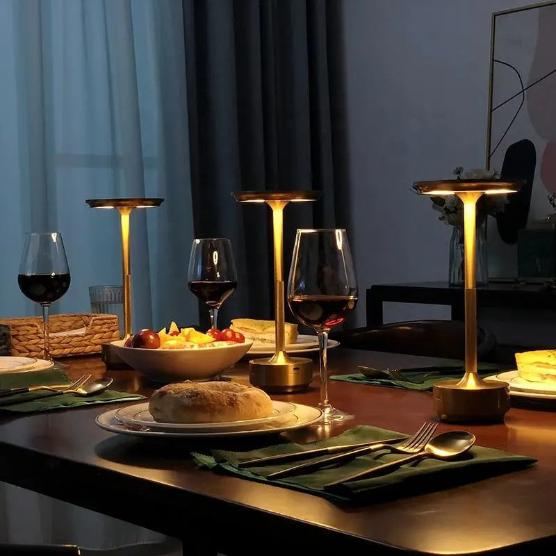 Cordless Touch USB-C LED Table Lamp | Portable Restaurant Atmosphere Light