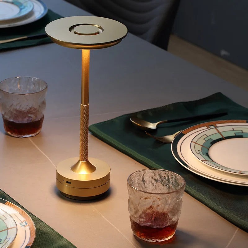 Cordless Touch USB-C LED Table Lamp | Portable Restaurant Atmosphere Light