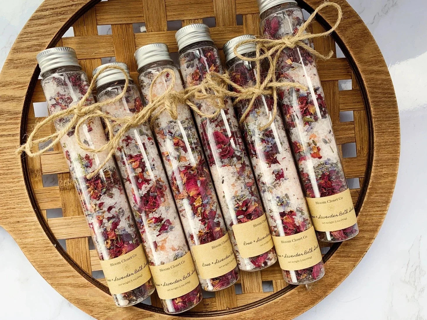 Luxury Botanical Bath Salt Tubes