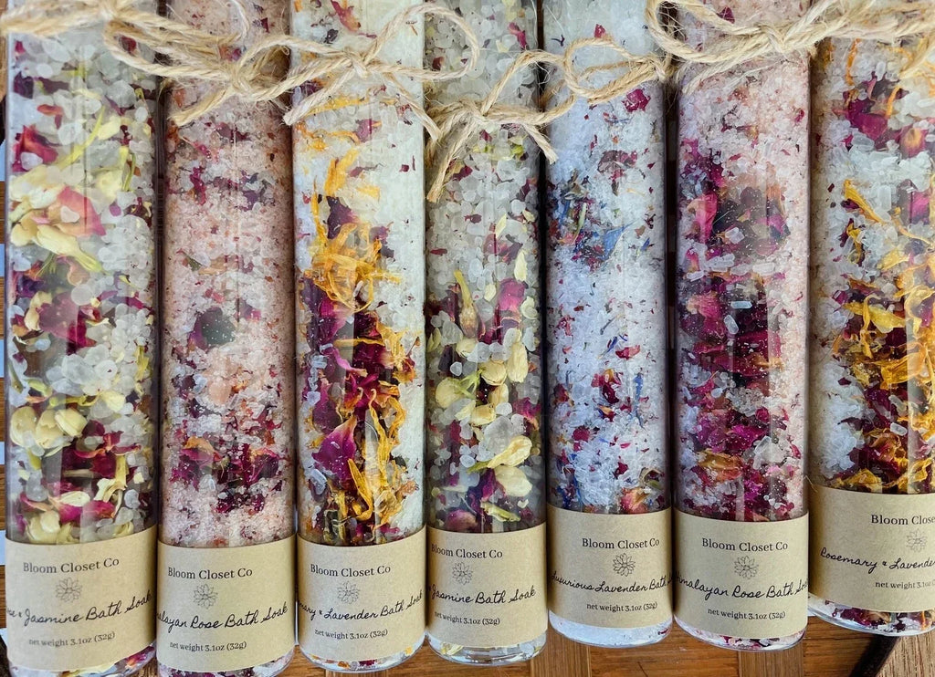 Luxury Botanical Bath Salt Tubes