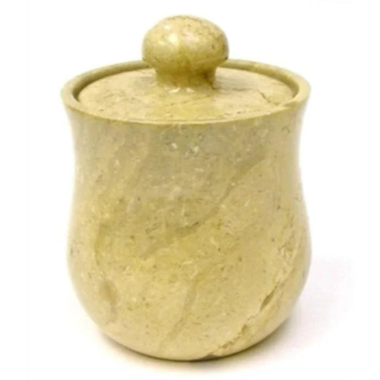 Sahara Beige Marble Cookie Jar | Modern Kitchen Canister