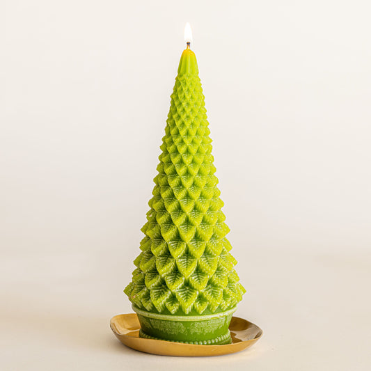 Bougie Arbre Sculpté Signature - Givre de Baies Hivernales