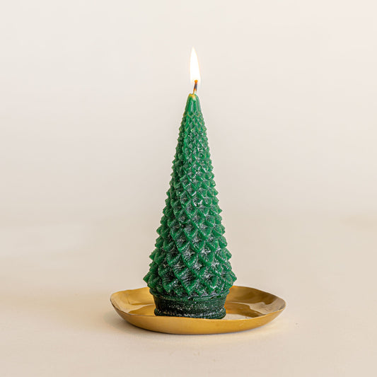 Bougie Arbre Sculpté Accent - Forêt