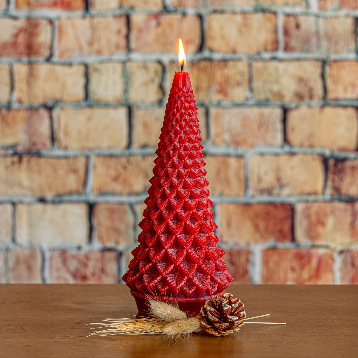 Candela Signature Albero Scolpito - Mela Speziata