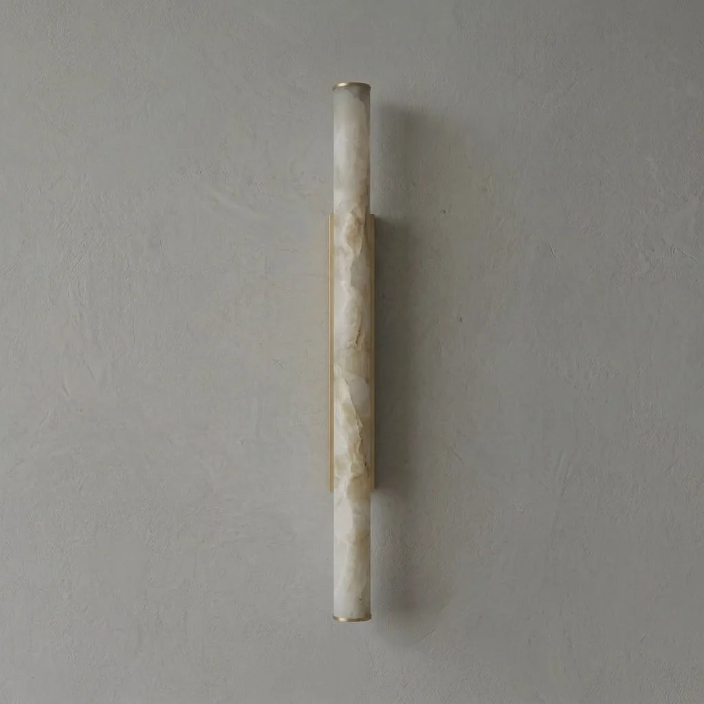 Selene Alabaster Column Sconce