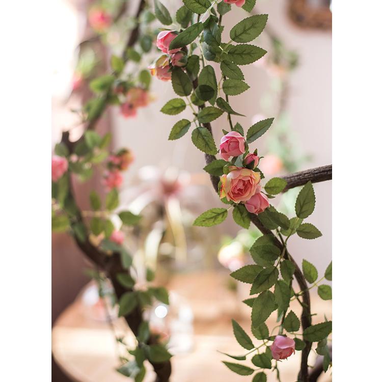 Artificial Silk Rose Vine 57" Long