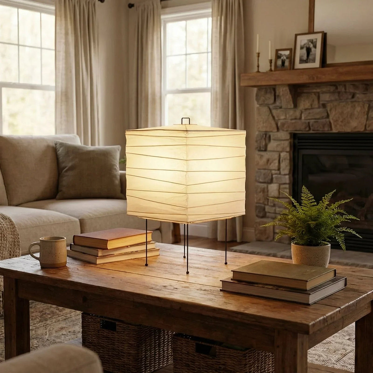 Akari Square 3X Table Lamp