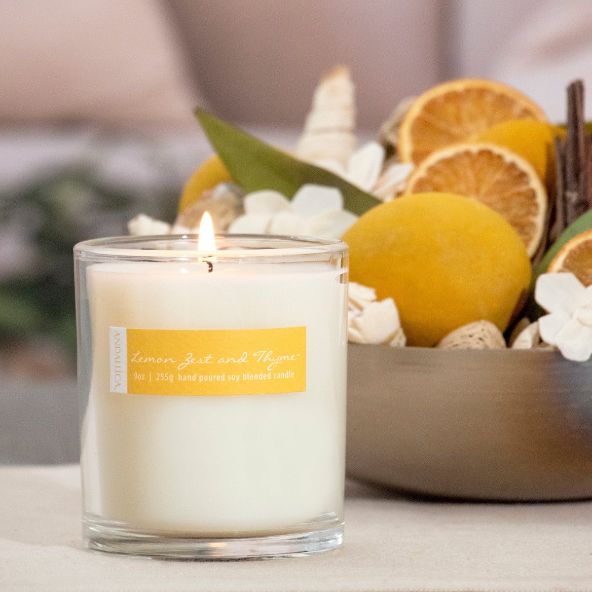 Lemon Zest & Thyme 9oz Candle