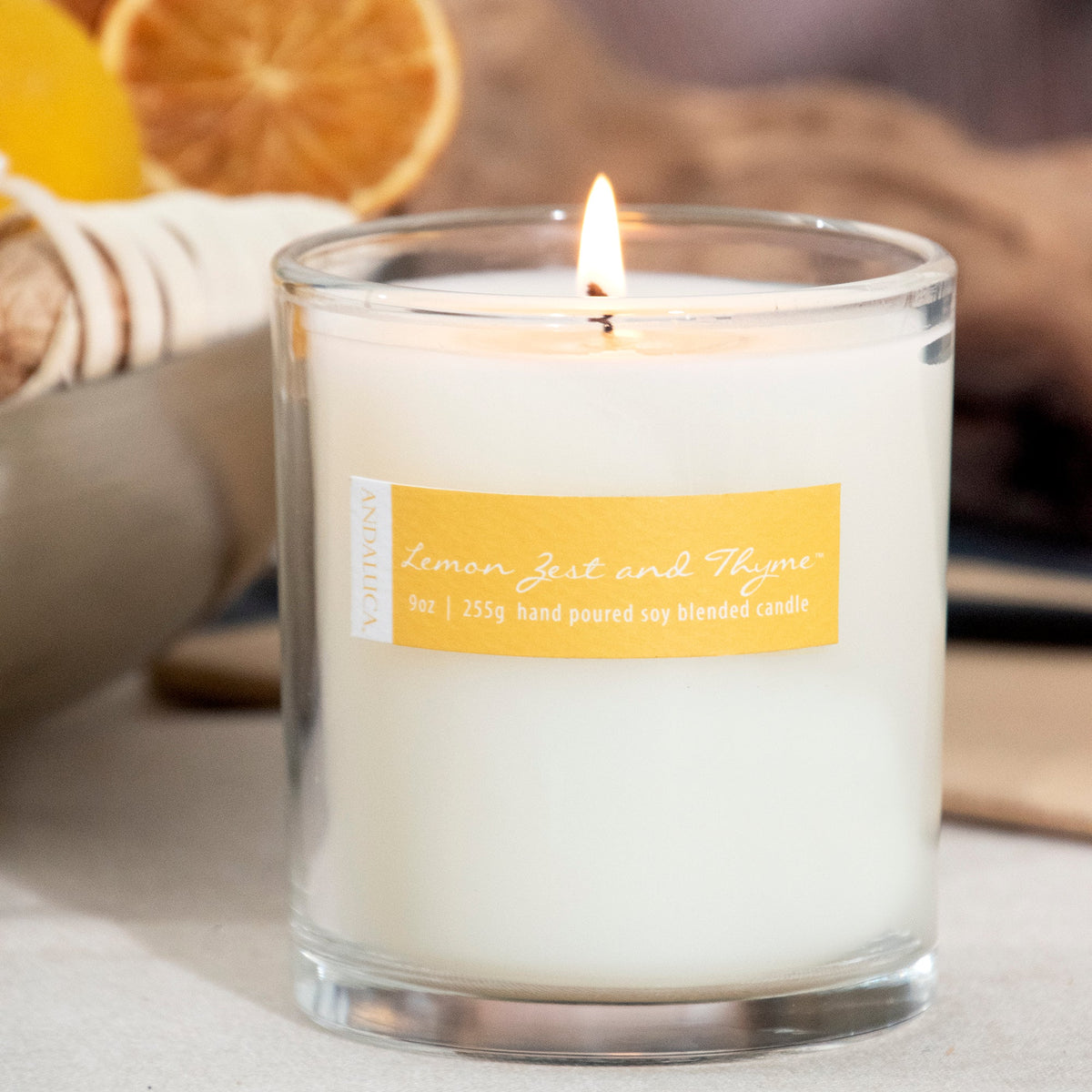 Lemon Zest & Thyme 9oz Candle