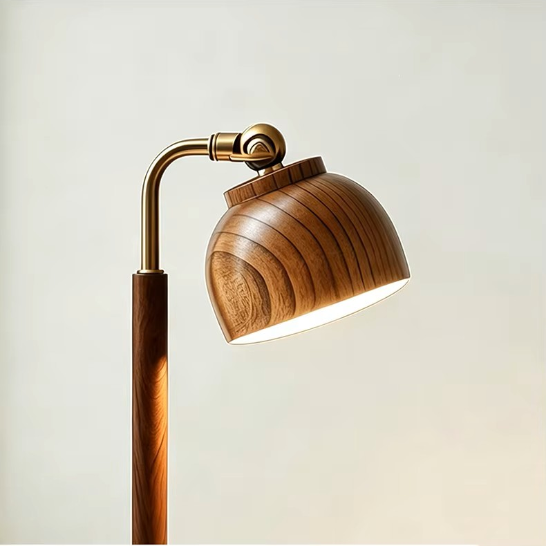 Wooden LED Desk Lamp with Wireless Charger | Multifunctional Bedside Light