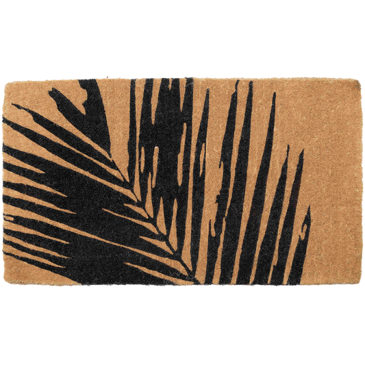 Summertime Palm Leaf Coir Doormat