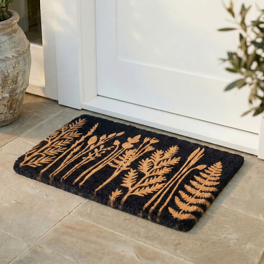 Tall Grass - Black Coir Doormat