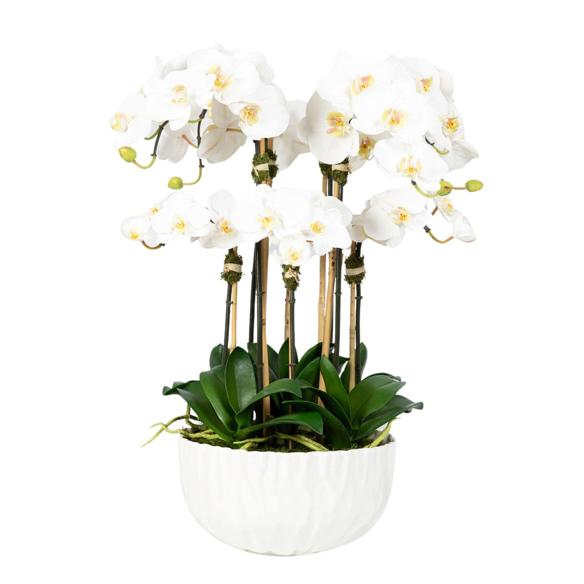 Faux Orchid Centerpiece Arrangement - 24"