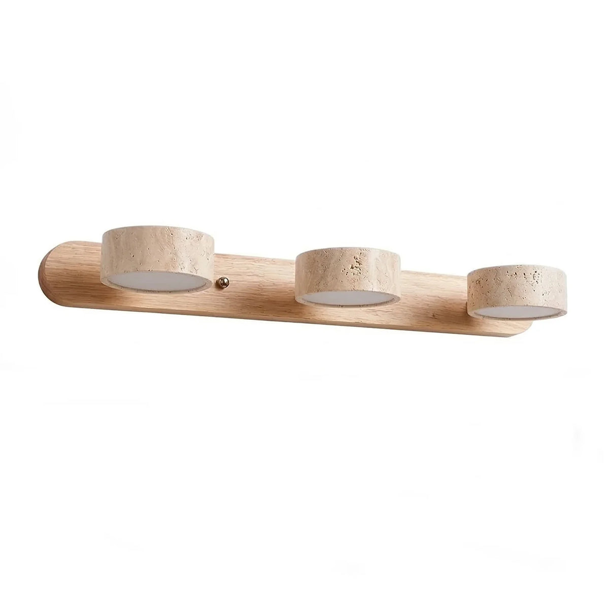 Travertine Duo Wood Wall Light