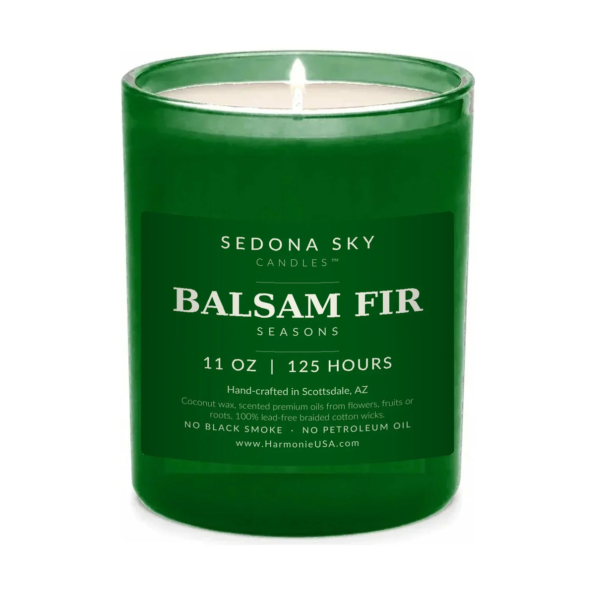 Balsam Fir Candle, 8 oz Amber Glass