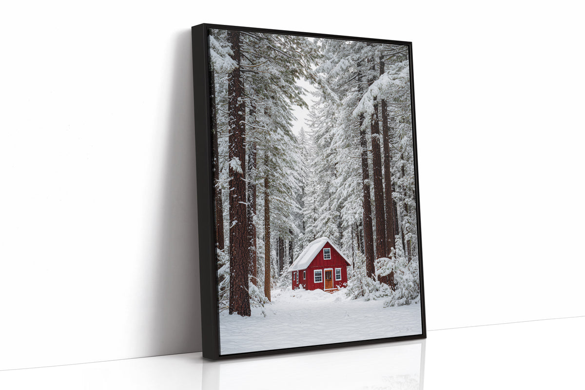 Sanctuary Beneath Snow-Covered Pines
