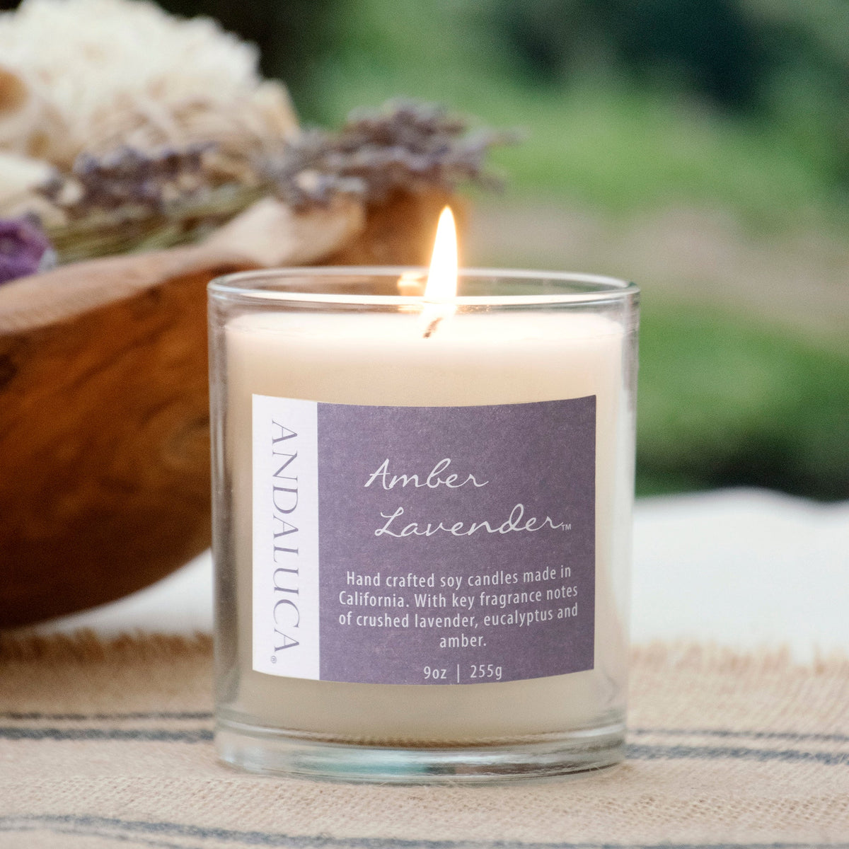 Amber Lavender 9oz Candle