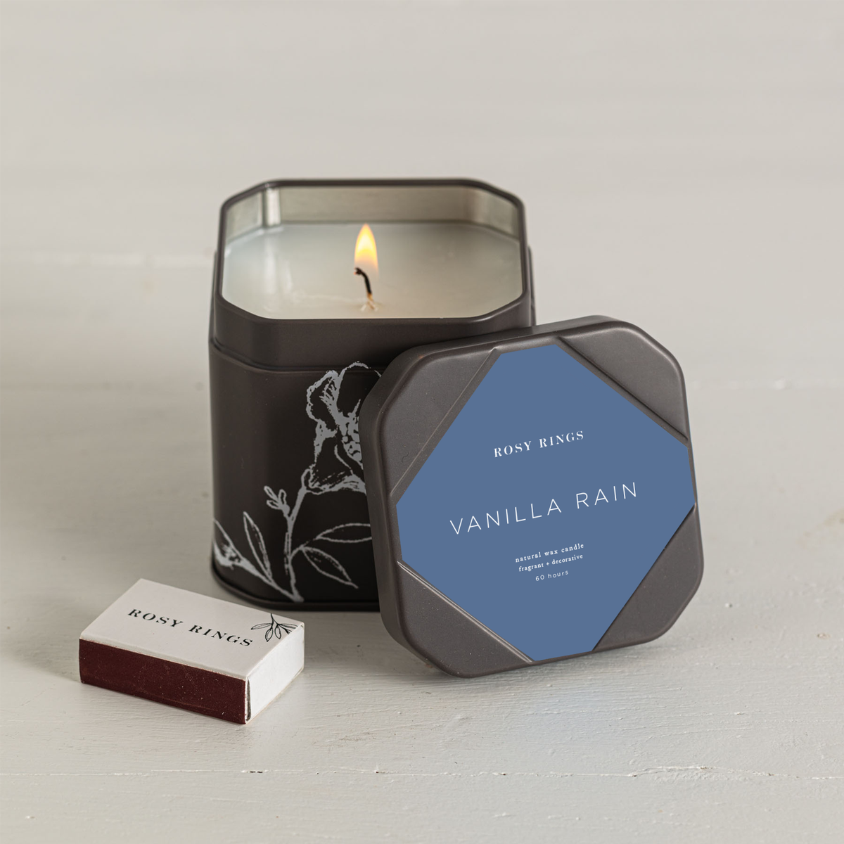 Accent Tin Candle - Vanilla Rain