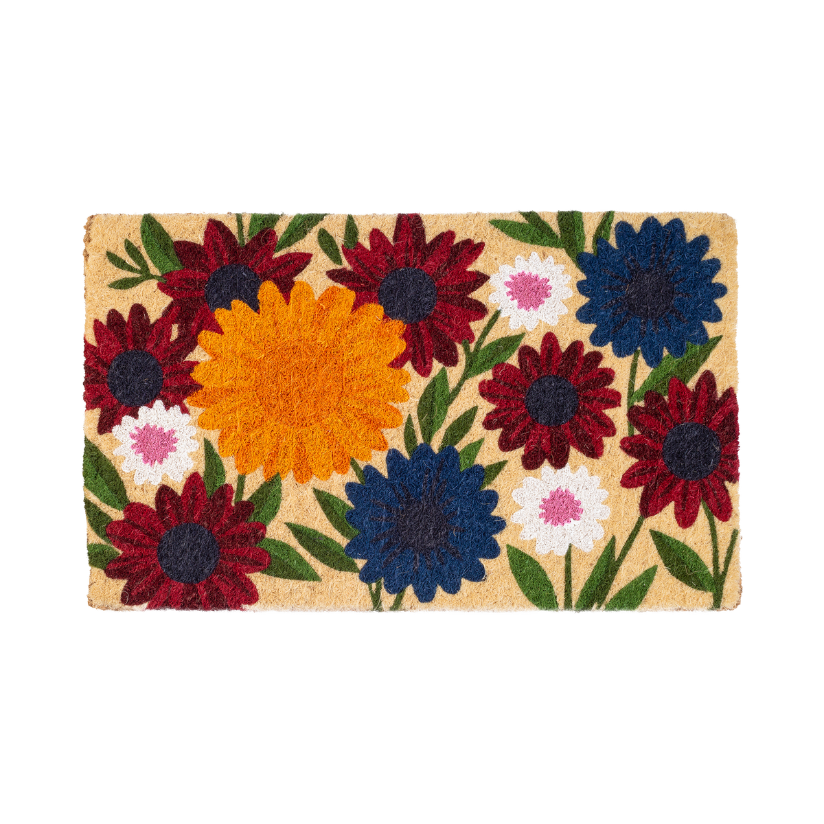 Wildflower Garden Coir Doormat