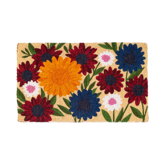 Wildflower Garden Coir Doormat