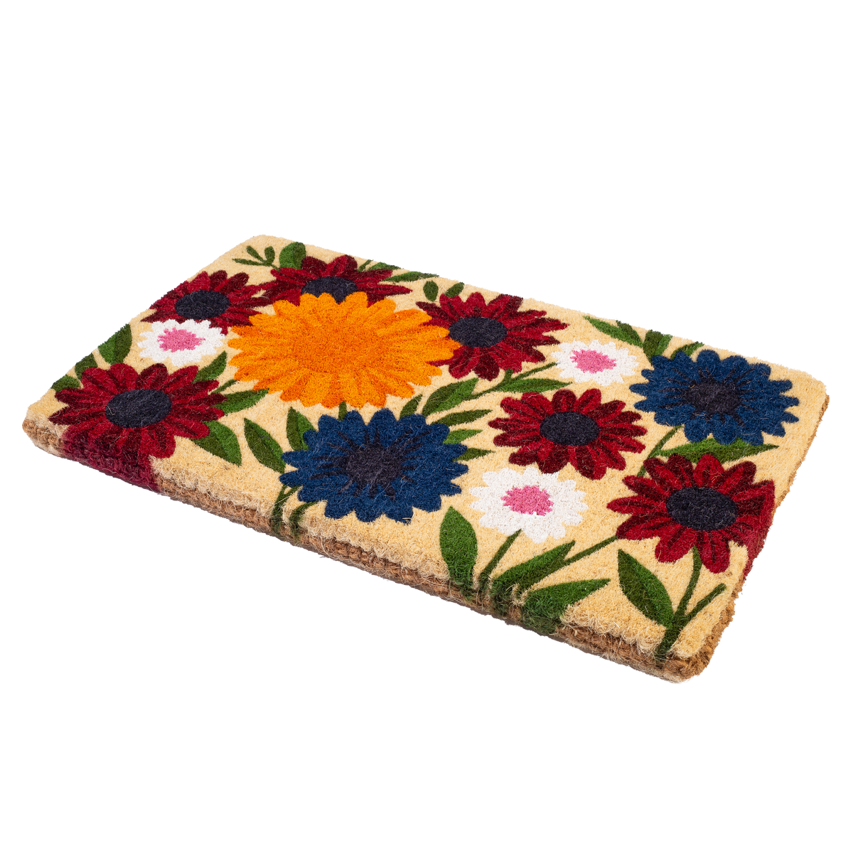 Wildflower Garden Coir Doormat